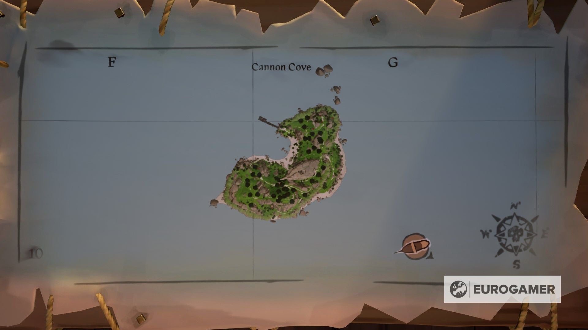 Sea of Thieves world map All island locations listed